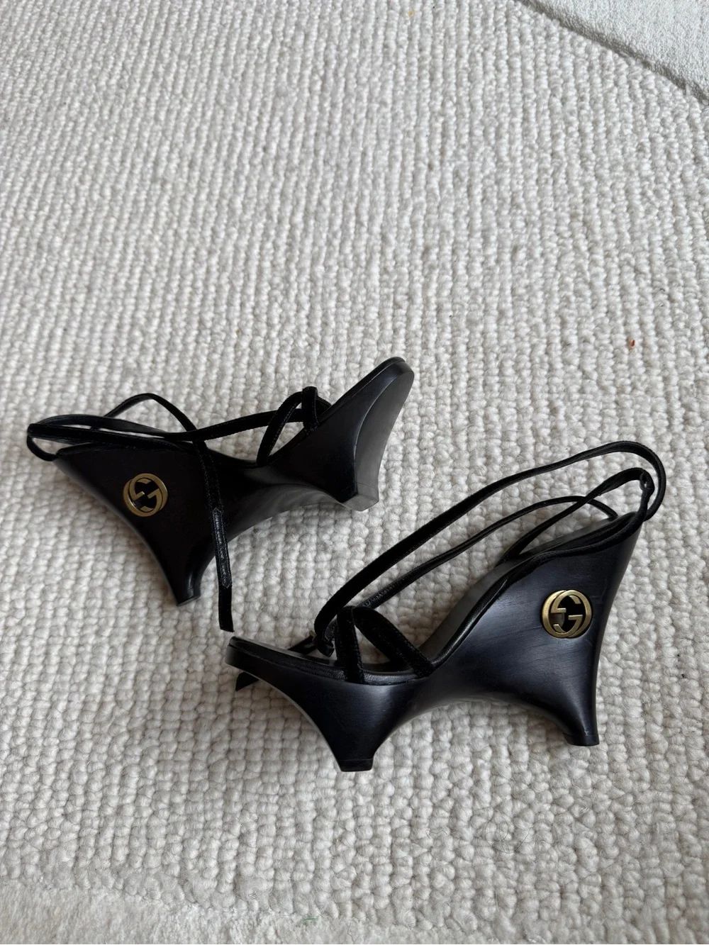 Gucci 1996 Geisha Wedge Sandals